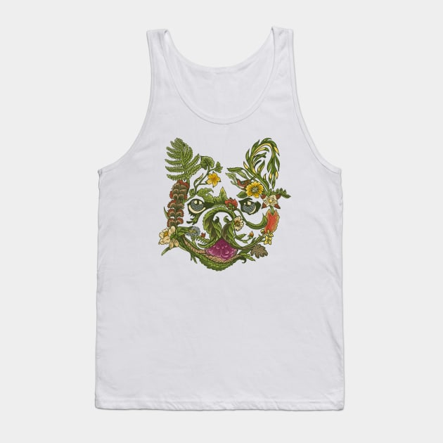 Botanical French Bulldog Tank Top by huebucket